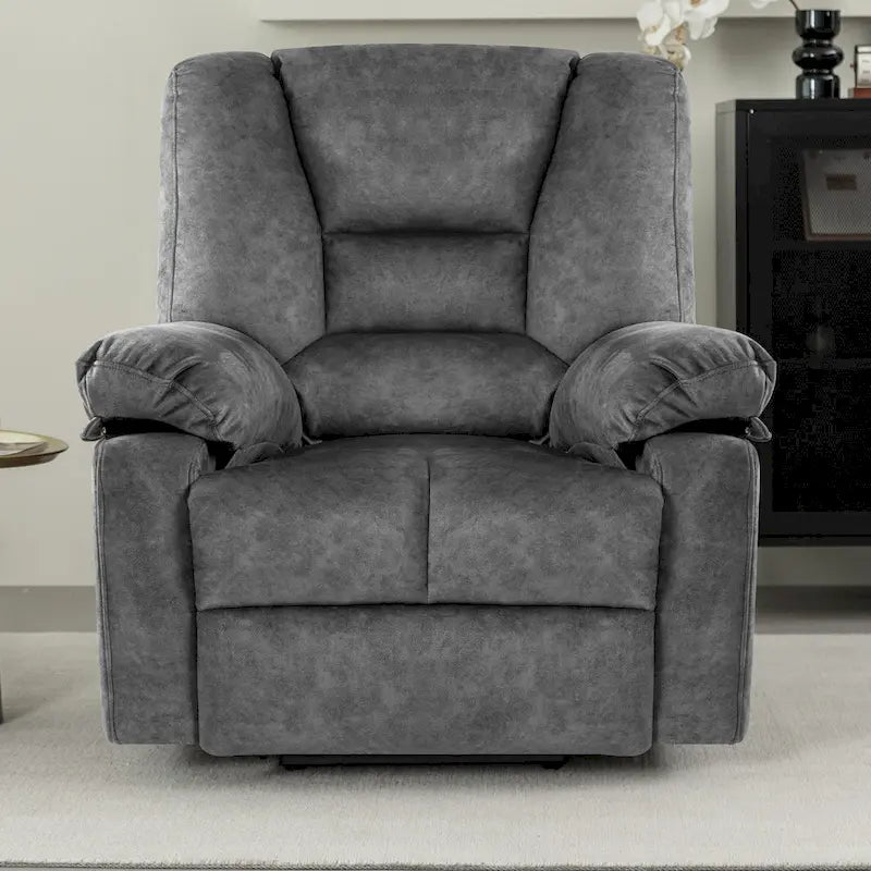 Oversized Velvet Power Lift Recliner with Massage, Heating & Pockets