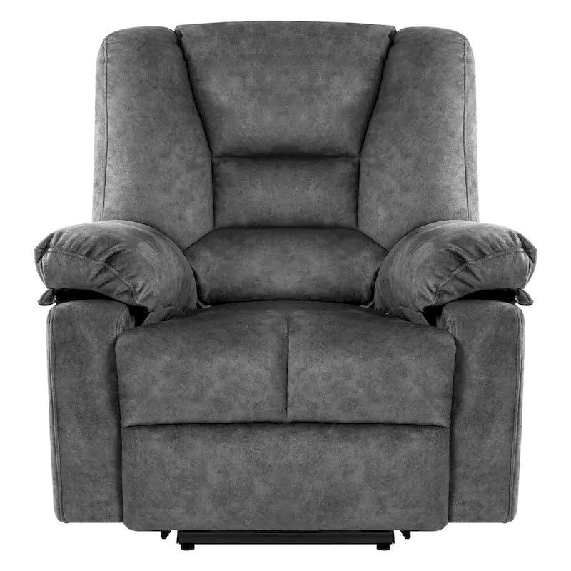 Oversized Velvet Power Lift Recliner with Massage, Heating & Pockets