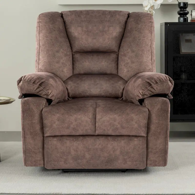 Oversized Velvet Power Lift Recliner with Massage, Heating & Pockets
