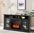 48" TV Stand with Electric Fireplace Entertainment Center