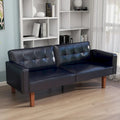 68 in. Twin Size Convertible Sofa Bed Couch w/ Tufted Adjustable Backrest, 5 Colors Optional - 22.44D x 68.11W x 28.74H