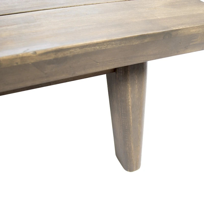 Minimalist Acacia Wood & Fabric Left-Sided Sofa