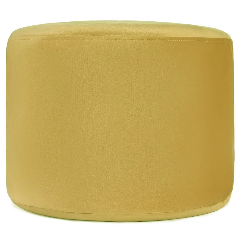 Velvet Round Pouf Ottoman