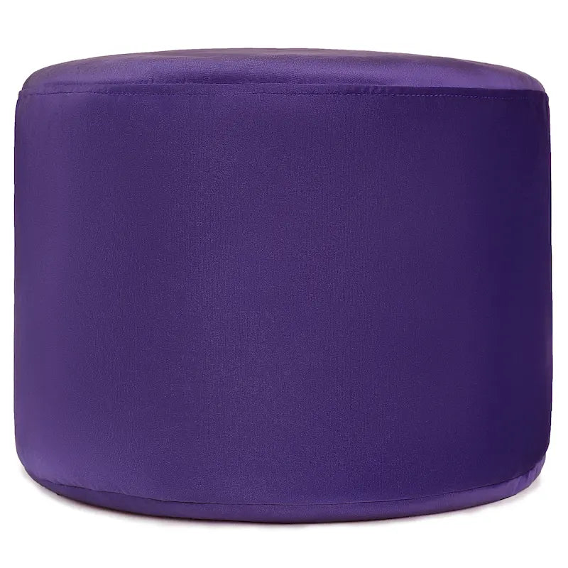 Velvet Round Pouf Ottoman