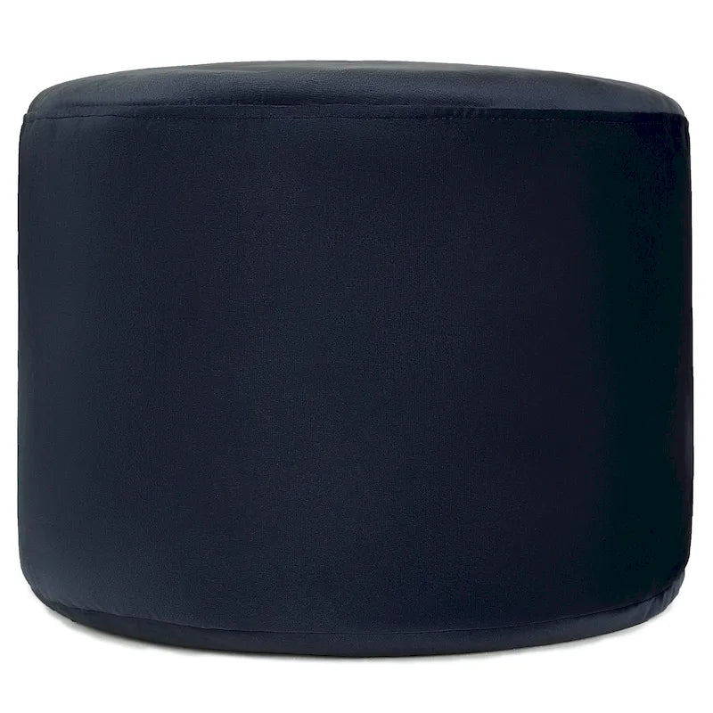Velvet Round Pouf Ottoman