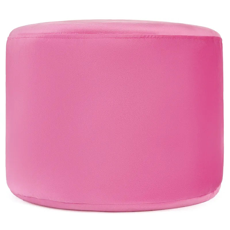 Velvet Round Pouf Ottoman