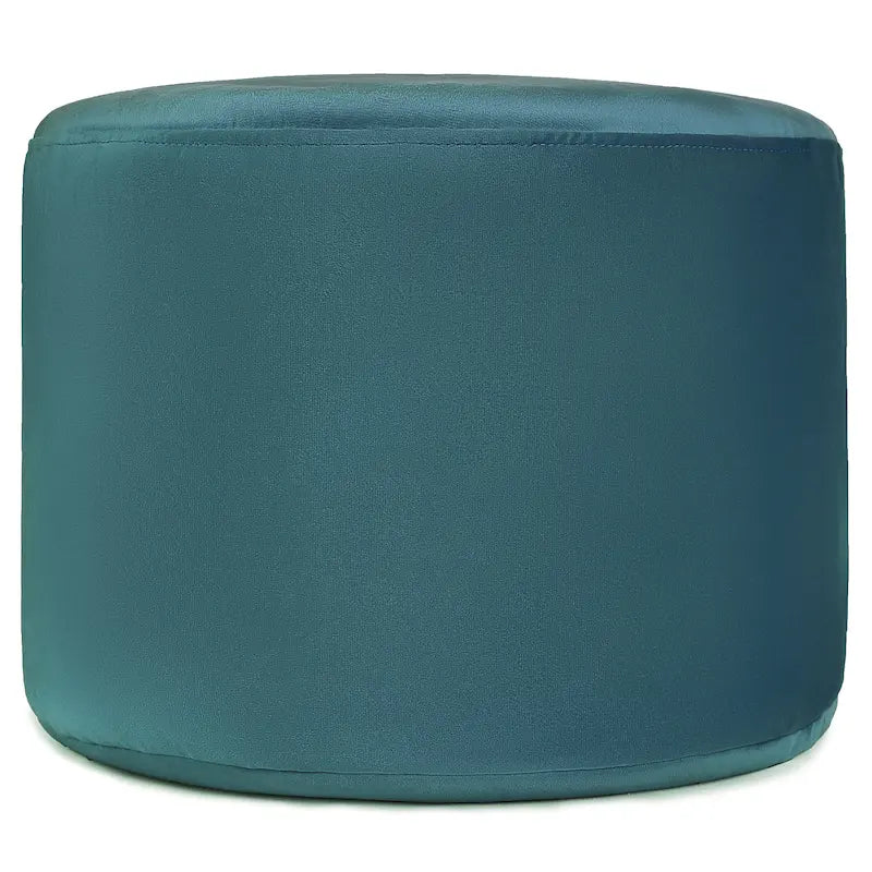 Velvet Round Pouf Ottoman