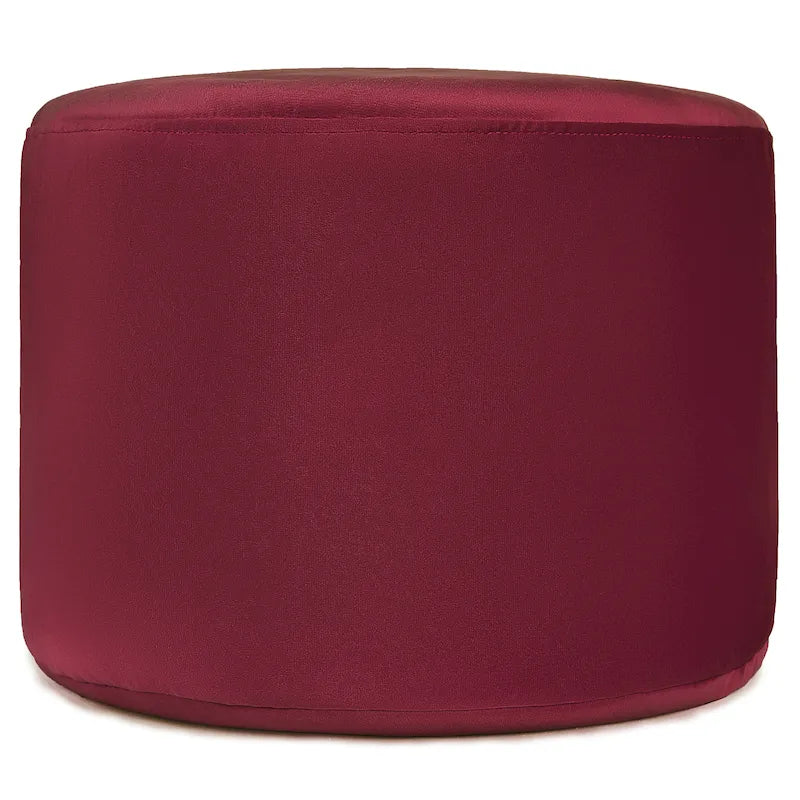 Velvet Round Pouf Ottoman
