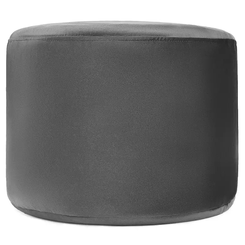 Velvet Round Pouf Ottoman