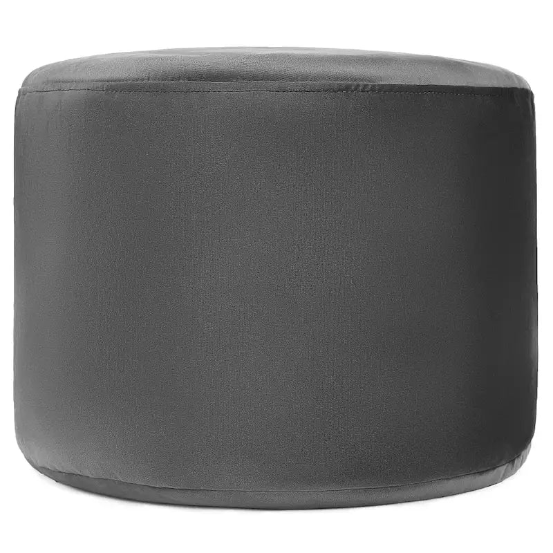 Velvet Round Pouf Ottoman