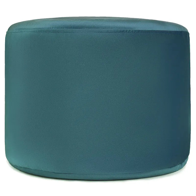 Velvet Round Pouf Ottoman