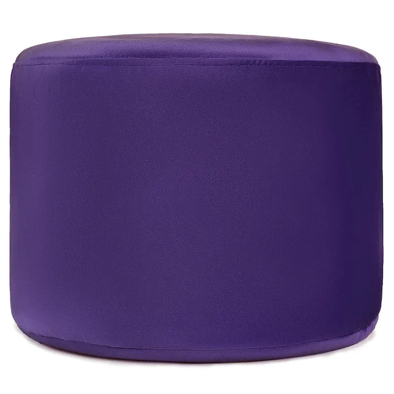Velvet Round Pouf Ottoman