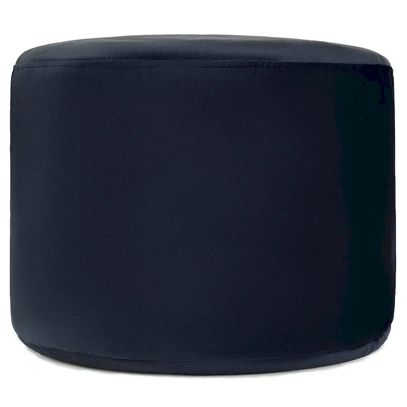 Velvet Round Pouf Ottoman