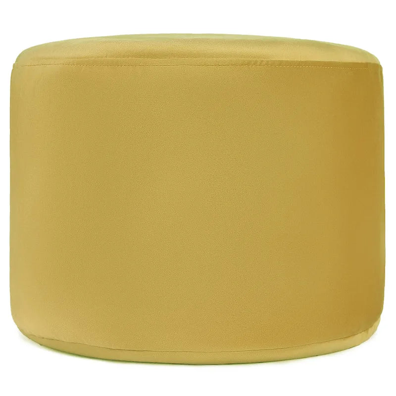 Velvet Round Pouf Ottoman