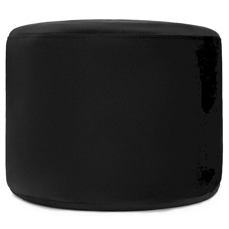 Velvet Round Pouf Ottoman