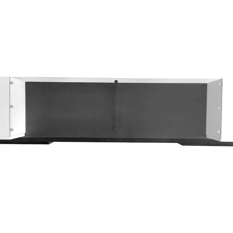 TV Stand with 2 Illuminated Glass Shelves, High Gloss Entertainment Center for TVs Up to 80"