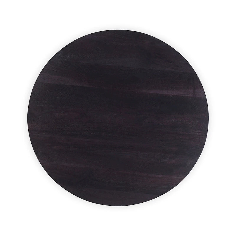 Modern Solid Acacia Wood Round Coffee Table