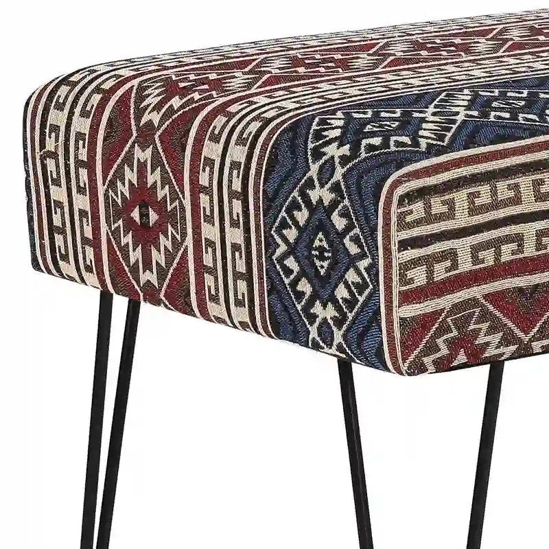 Upholstered Bench Ottoman - Fabric Rectangular Footrest