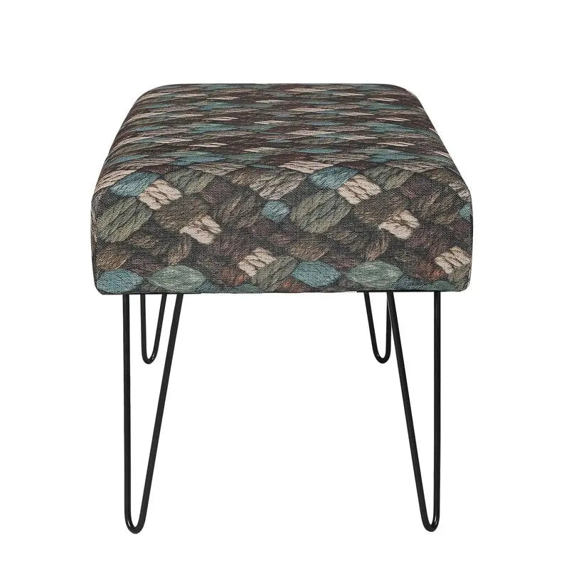 Upholstered Bench Ottoman - Fabric Rectangular Footrest