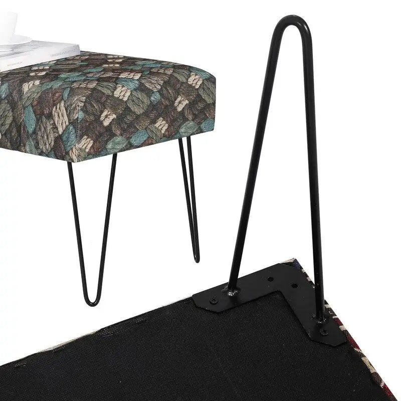 Upholstered Bench Ottoman - Fabric Rectangular Footrest