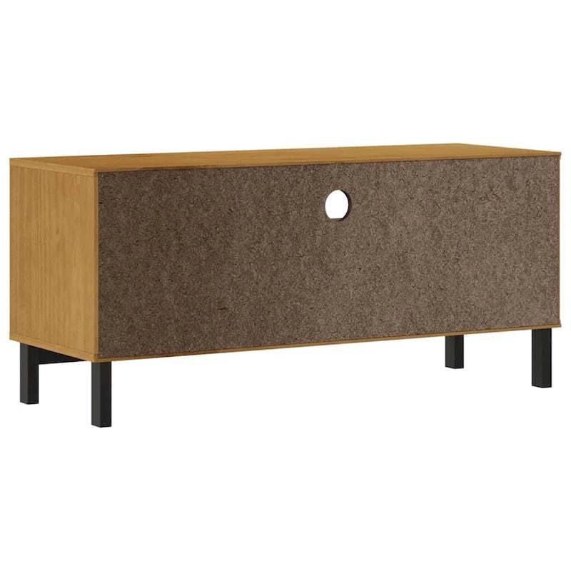 TV Stand 43.3x15.7x19.7 Solid Pine Wood
