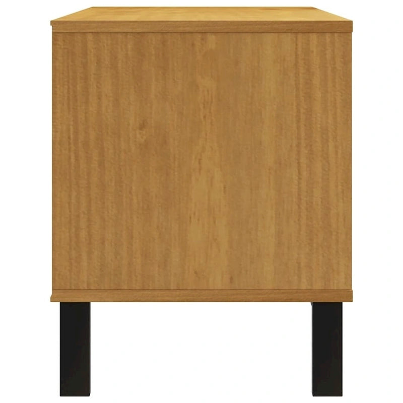 TV Stand 43.3x15.7x19.7 Solid Pine Wood
