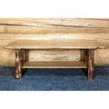 Montana Woodworks Glacier Country Collection Coffee Table with Shelf, Stained & Lacquered Finish