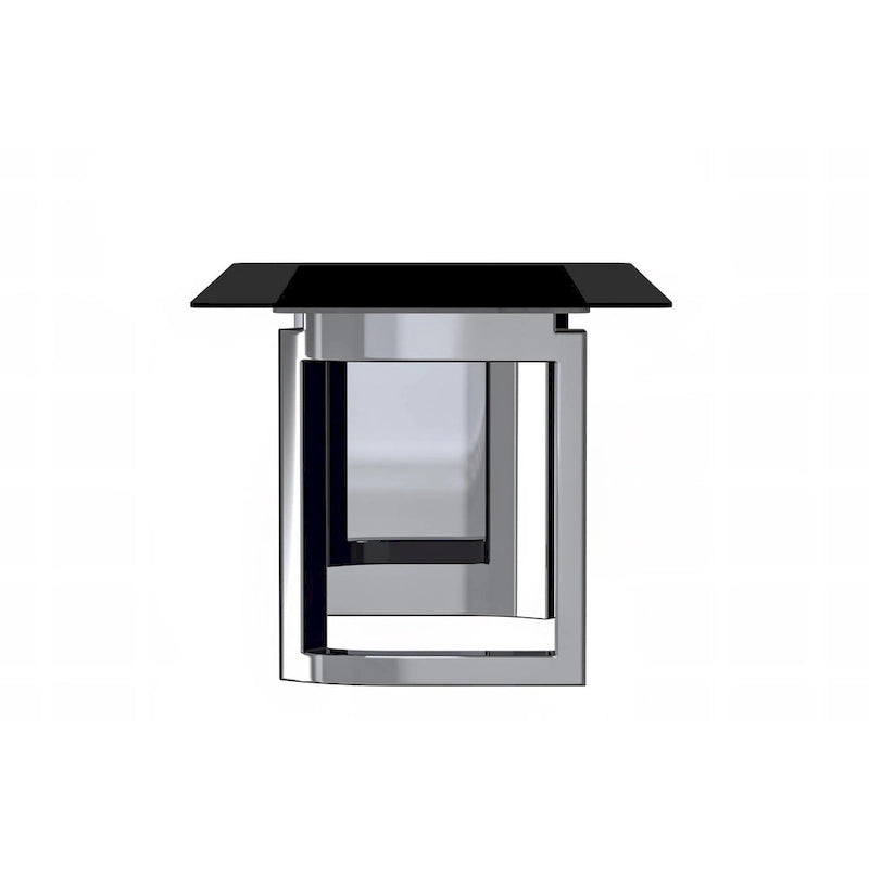 Rectangular Dining Table with Glass or Sintered Stone Top & Steel Base