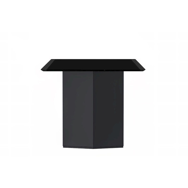 Rectangular Dining Table with Glass or Sintered Stone Top & Steel Base