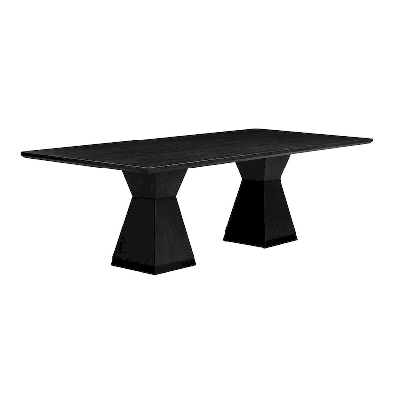 Modern Rectangular Dining Table - Natural or Black