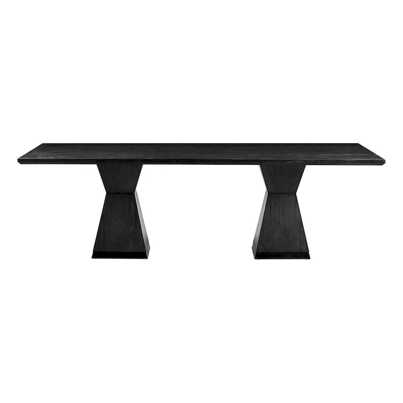 Modern Rectangular Dining Table - Natural or Black