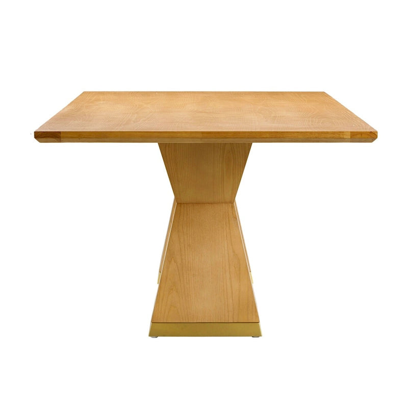 Modern Rectangular Dining Table - Natural or Black
