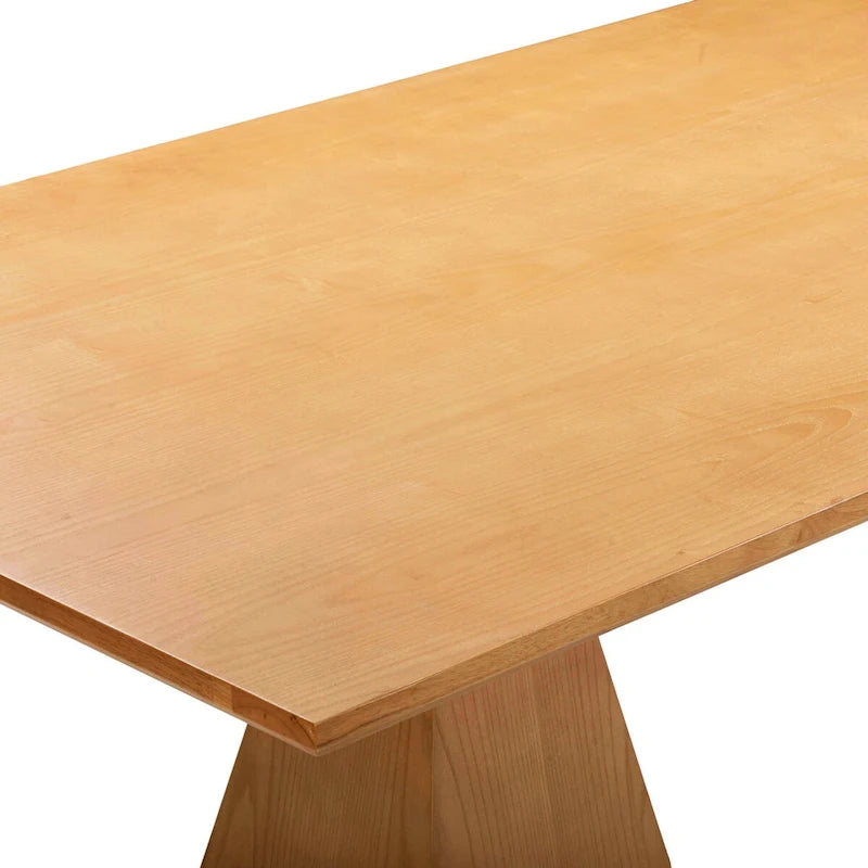 Modern Rectangular Dining Table - Natural or Black