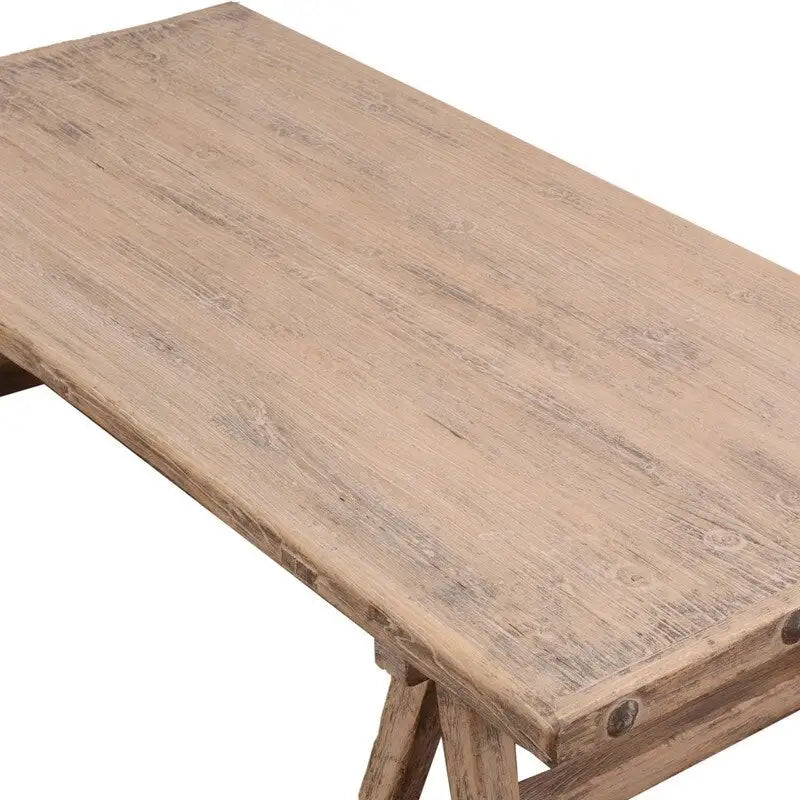 63" Long Weathered Natural Coffee Table